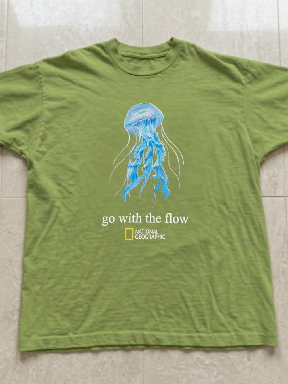 National Geographic Green Jellyfish Graphic Tee